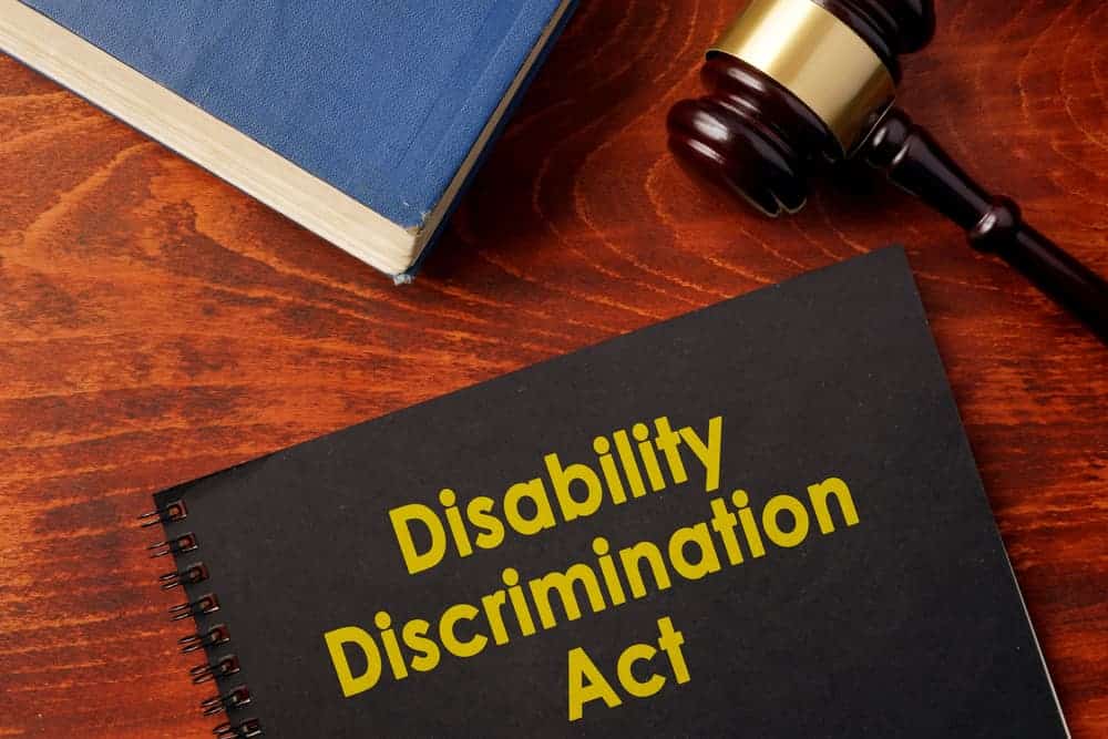 Book with title Disability Discrimination Act